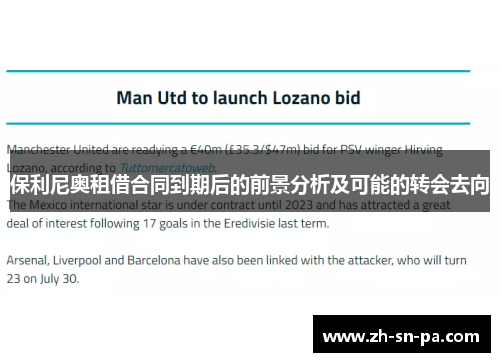 保利尼奥租借合同到期后的前景分析及可能的转会去向