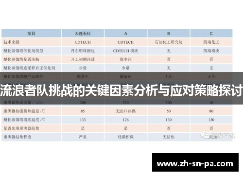 流浪者队挑战的关键因素分析与应对策略探讨